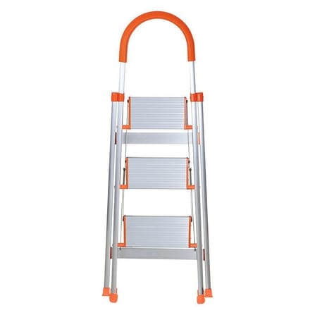 บันได STEP 3 ขั้น MEDILA รุ่น HMLV-00171-3-WH-OR พับได้ อะลูมิเนียม สีขาว-ส้ม_1
